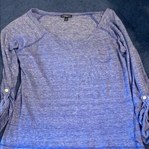 Blue 3/4 sleeve shirt